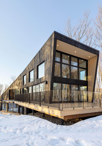 Commercial aluminum window project in Canada