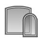 Specialty shape window line drawing