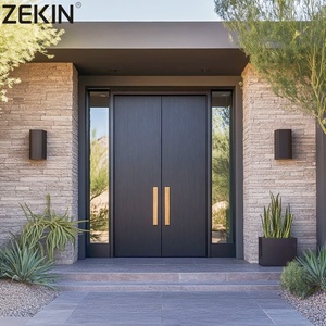 Luxury Glass Aluminum Double House Front Entry Door