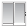 Sliding door line drawing
