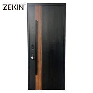 ZEKIN Luxury Entry Aluminum Metal Entrance Door Custom Front Exterior Pivot Door