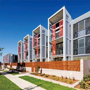 Aluminum windows and doors installed in a residential home