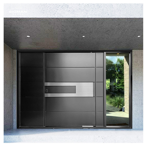 Modern Luxury Extra Large Steel Security Door Reinforced Anti-theft Fire Resistant Villa Exterior Kitchen Main Entrance Front