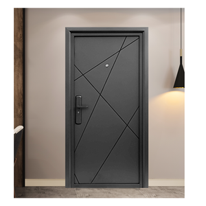 Modern Galvanized Steel Entrance Security Door