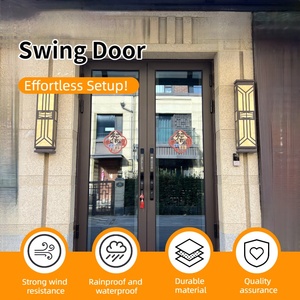 Modern Minimalist Coastal Home Entry Doors Premium Hurricane-Resistant Double Glass Aluminum Swinging Exterior Shutters Kitchen