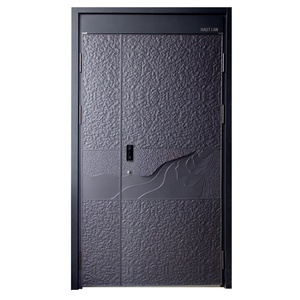 Modern Style German-Style Aluminum Armored Protection Entrance Door Stainless Steel Waterproof Sheet Metal Door