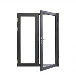 Aluminum hinged patio door detail
