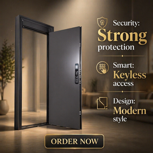 Modern Fireproof Steel Door Anti-Theft Manual Finished School Fire Rated Security Door Exterior Interior Use