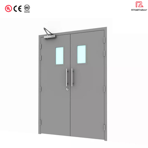 Custom Front Entry Security Fire-Rated Double Steel Door