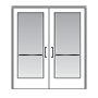ADA accessible door line drawing