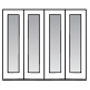 Bifold door line drawing