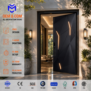Bulletproof Hurricane Impact Aluminum Security Pivot Door
