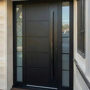 Premium Aluminum Entrance Door Modern House Front Entry Weatherproof Exterior Access Durable Residential Minimalist Design