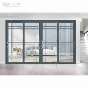 Aluminium Frame Waterproof Double Glazed Lift Sliding Glass Door