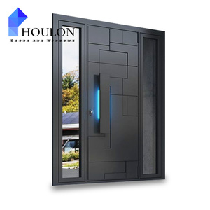 Italian Luxury Design Entrance Door Exterior Security Front Pivot Door Modern Front Entry Aluminum Door Villas