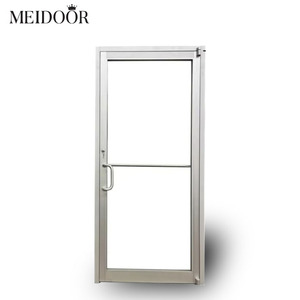 Modern Design Aluminum Double Swing Door Hinged Commercial Patio Entrance Doors