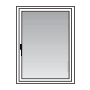 Tilt and turn window line drawing