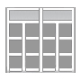 Aluminum garage door line drawing